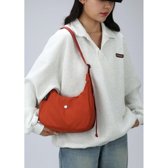 Nylon Crossbody Bag Waterproof Compact Shoulder Purse Casual Tote for Women - Picture 3 of 4